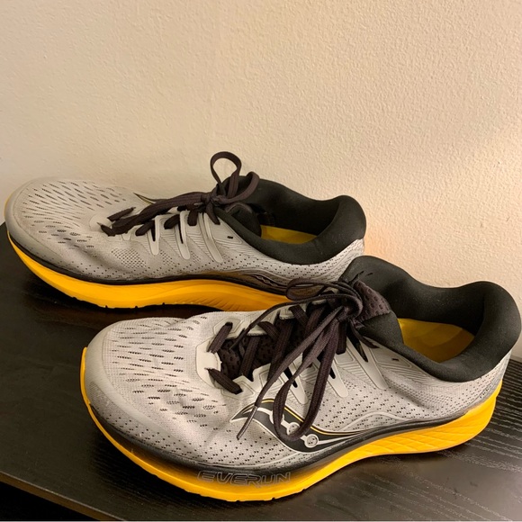 Saucony Ride ISO 2 - Gray & Yellow - Picture 2 of 6